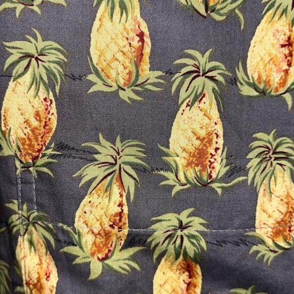 Reyn Spooner Pineapple Cotton Lawn Swingers Party Travel Aloha Hawaii Shirt L - Picture 2 of 5